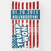 Trump Won 2024 Banner (Vertikal)