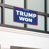 Trump Won 2024 Banner (Äußeres Gebäude)