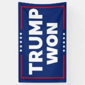 Trump Won 2024 Banner (Vertikal)