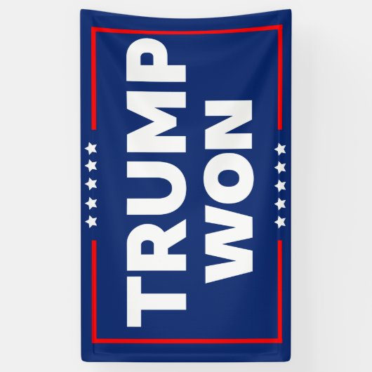 Trump Won 2024 Banner (Vertikal)