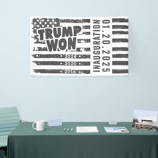 Trump Won 2024 Banner (Messeveranstaltung)