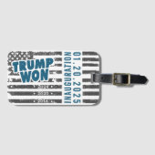 Trump Won 2024 Gepäckanhänger (Vorderseite (Horizontal))