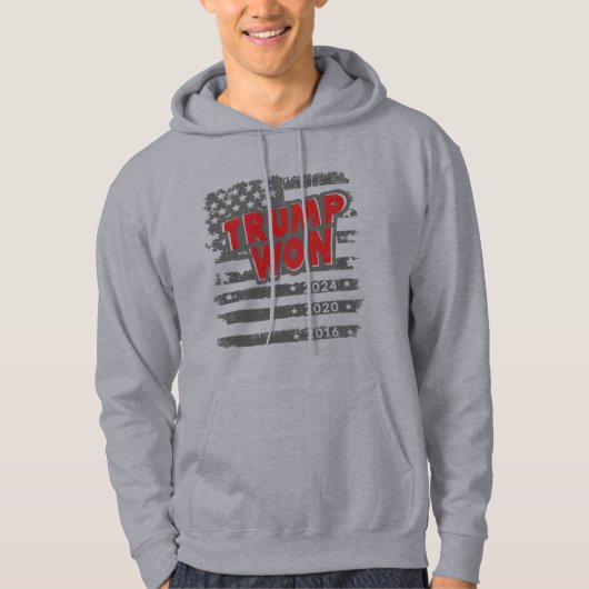 Trump Won 2024 Hoodie (Vorderseite)