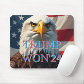 TRUMP WON 2024 MOUSEPAD (Mit Mouse)