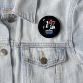 Trump Won 2024 Präsident 47 Amerika USA Button (Beispiel)