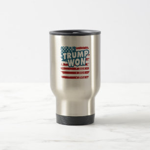 Trump Won 2024 Reisebecher