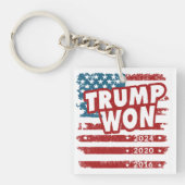 Trump Won 2024 Schlüsselanhänger (Vorderseite)