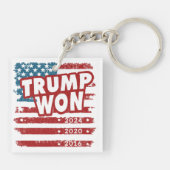 Trump Won 2024 Schlüsselanhänger (Rückseite)