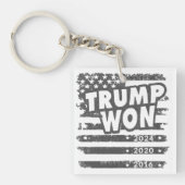 Trump Won 2024 Schlüsselanhänger (Vorderseite)