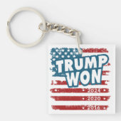 Trump Won 2024 Schlüsselanhänger (Vorderseite)