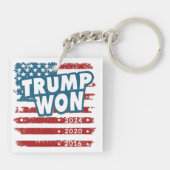 Trump Won 2024 Schlüsselanhänger (Rückseite)