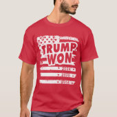 Trump Won 2024 T-Shirt (Vorderseite)