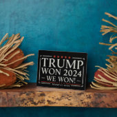 Trump Won 2024 We Won 47 2028 USA Fotoplatte (Seite)