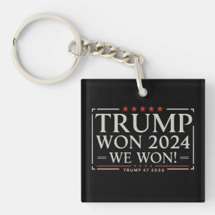 Trump Won 2024 We Won 47 2028 USA Schlüsselanhänger