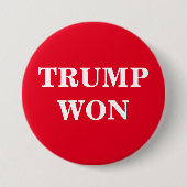 Trump Won Button (Vorderseite)