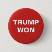 Trump Won Button (Vorderseite)