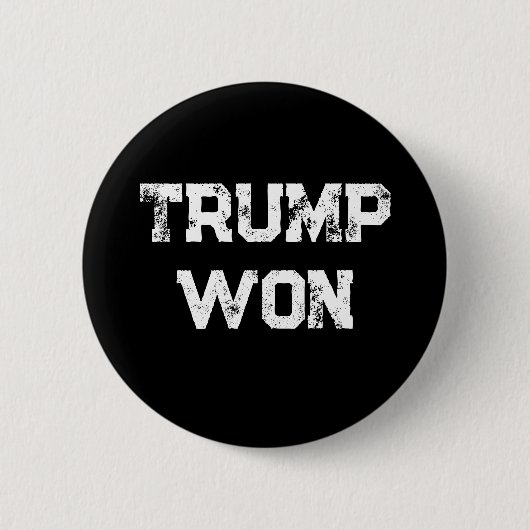 Trump Won Button (Vorderseite)