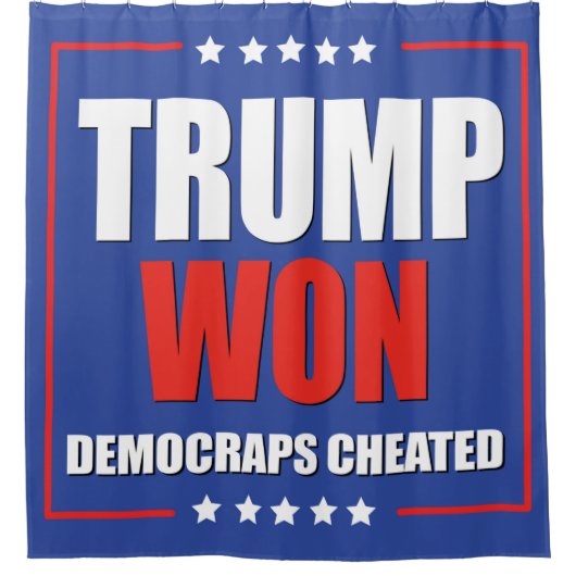 TRUMP WON DUSCHVORHANG (Vorderseite)