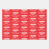 TRUMP Won! Frohe Weihnachts-Set des Wrapping Paper Geschenkpapier Set (Vorderseite)