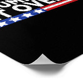 Trump Won Get Over It 2025 Flag Usa  Poster (Ecke)