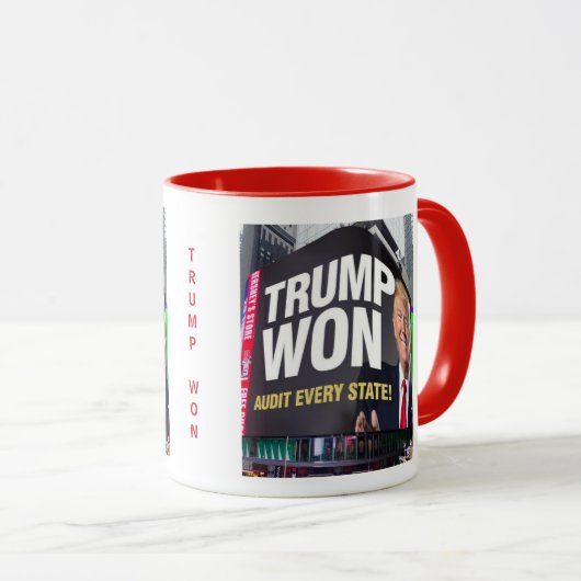 TRUMP WON IN EVERY STATE   MUG TASSE (VorderseiteRechts)