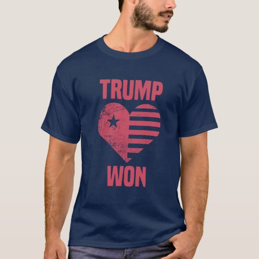 Trump Won | Konservative Wahlen T-Shirt (Vorderseite)