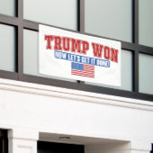 Trump Won Lasse jetzt bekommen Banner (Äußeres Gebäude)