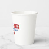 Trump Won Lasse jetzt bekommen Pappbecher (Links)