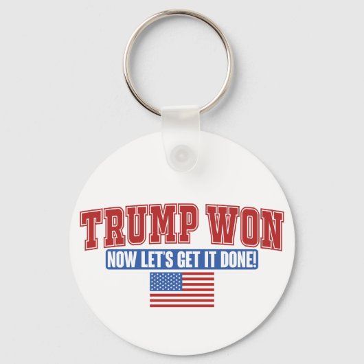 Trump Won Lasse jetzt bekommen Schlüsselanhänger (Vorderseite)