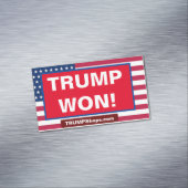 TRUMP WON! Pack mit 25 Patrioten Magnetische Visitenkarte (Beispiel)