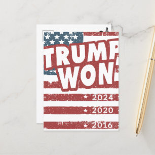 Trump Won Postkarte