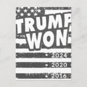 Trump Won Postkarte (Vorderseite)