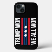 Trump Won We All Won 2024 USA Flag Trump Won Case-Mate iPhone Hülle (Rückseite)