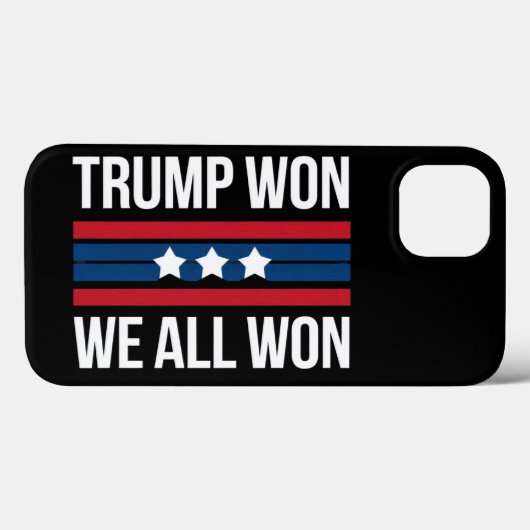Trump Won We All Won 2024 USA Flag Trump Won Case-Mate iPhone Hülle (Rückseite (Horizontal))