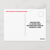 Trump Word Salat Postkarte (Rückseite)