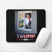 Trump Works Drive-thru Trump serviert Pommes Frite Mousepad (Mit Mouse)