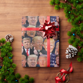 Trump Wrapping Paper Geschenkpapier