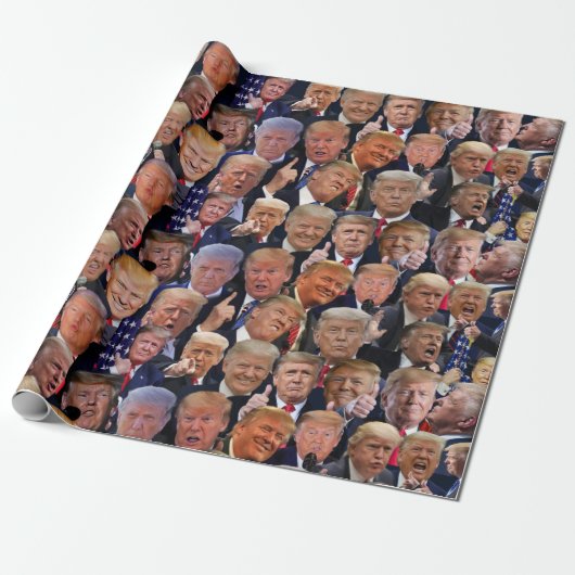 Trump Wrapping Paper Geschenkpapier (Ungerollt)