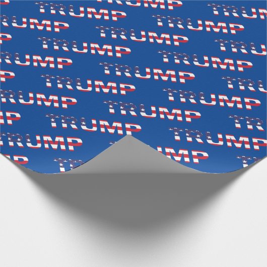 Trump Wrapping Paper Geschenkpapier (Ecke)