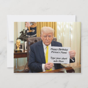 Trump wünscht Frohe, Geburtstag oder Ereignis Postkarte