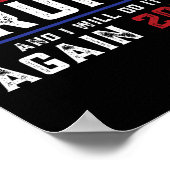 Trump wurde gewählt, und ich werde es auch 2024 tu poster (Ecke)