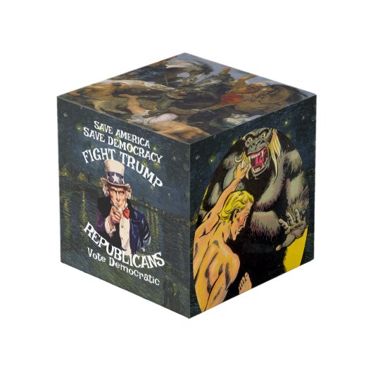 Trump Würfel (Vorderseite Schrägansicht)