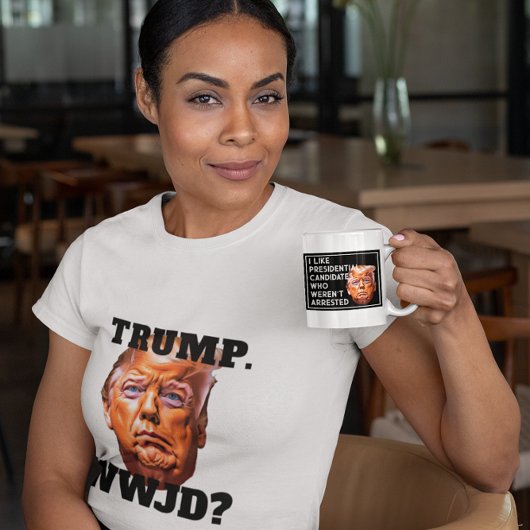 "Trump. WWJD?" Anti-Trump T-Shirt