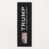 Trump-Yoga-Matte mit US-Flagge - Behalt Amerika gr Yogamatte (Vorderseite)