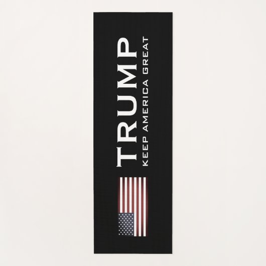 Trump-Yoga-Matte mit US-Flagge - Behalt Amerika gr Yogamatte (Vorderseite)
