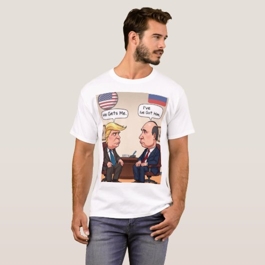 Trump Zelensky Meeting T - Shirt (Vorne ganz)
