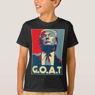 Trump Ziege Mittelfinger Wahl 2024 Republikaner T-Shirt