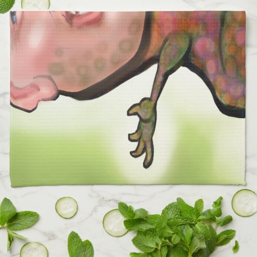 Trump Zilla Geschirrtuch (Gefaltet)