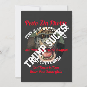 Trump Zin Phobic Tiki Bar Ristorante Lodi CA Einladung