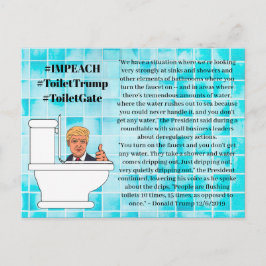 Trump-Zitate, Toilettenspülung 15 Mal Postkarte